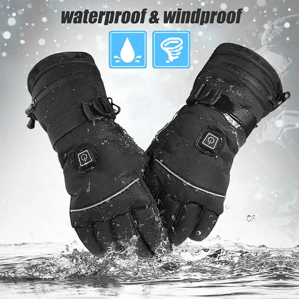 Guantes Resistentes al Agua con Calor Integrado para Esquí y Actividades al Aire Libre – Pantalla Táctil y Material Duradero