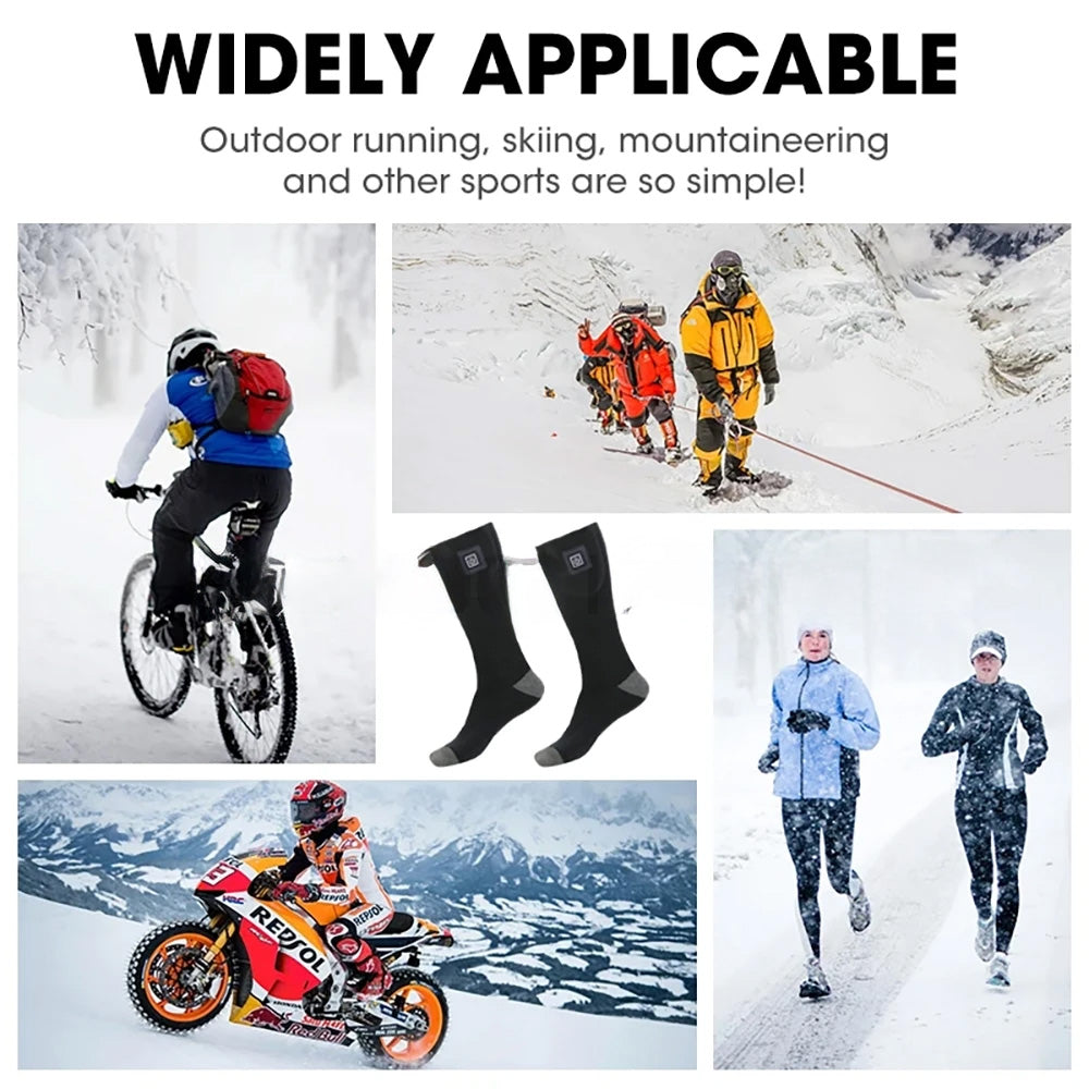 Winter Heated Socks - Thermal &amp; Comfortable for Outdoor Sports